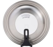 Tapa para sartén de acero inoxidable KAI con soporte DW5648 24~28 cm negro