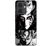 Funda Maniacase Para Oppo Reno 13F Sangoku Naruto Luffy one piece Dragon Ball Z fondo blanco y negro