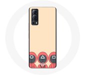 Coque Vivo Y72 Squid Game Masques Triangle carré et Cercle Fan Art