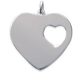 Les Trésors De Lily [C7254] - Pendentif Argent 'Love' argenté - 20 mm
