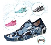 Unisex Zapatos de agua descalzos Hombres Calcetines de buceo ligeros Aqua Shoes Mujeres Sandalias de natación de playa seca rápida para yoga surf fitness vadeando zapatillas deportivas 35 negro