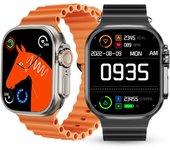 Reloj inteligente Ultra 8 para hombres y mujeres, reloj inteligente deportivo con carga inalámbrica, llamadas Bluetooth, frecuencia cardíaca, resistente al agua para teléfonos IOS y Android
