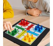 Juego de Ludo, juego de estrategia, interacción entre padres e hijos con tablero plegable, juego familiar de viaje para adolescentes y niños, juguete de fiesta