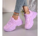 Zapatillas deportivas para mujer, nuevas zapatillas gruesas de moda, zapatillas deportivas de plataforma para exteriores para mujer, zapatos de diseño ligeros. 35 beige