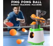 Lanzador de tenis de mesa, máquina de entrenamiento de Robot de pelota de Ping Pong para amantes principiantes de Ping Pong, novedad de 2023 verde