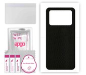 apgo Protective Skin Sticker for the back compatible with Xiaomi Poco M4 Pro, Wrap Film, Foil, Vinyl - Pattern Matrix
