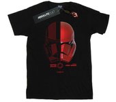 Camiseta de algodón con casco de soldado Sith de Star Wars: El ascenso de Skywalker para mujer L negro