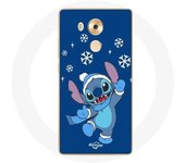 Coque pour Huawei Mate 8 Stitch neige Noël bleu