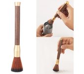Cepillo de madera para café, cepillo para limpiar café, cepillo de madera para molinillo de café con mango para máquina de espresso y molinillos.