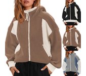 Sudaderas con capucha para mujer Sudaderas de gran tamaño Chaquetas de otoño e invierno M negro