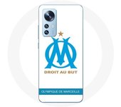 Coque pour Xiaomi Mi 12 / 12X Olympique de Marseille Logo Fond Blanc