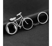 Abridor de botellas de cerveza de metal con forma de bicicleta, bonito llavero para amantes de la bicicleta, regalo de boda, aniversario, fiesta, llavero de bicicleta plata