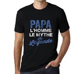 4 Papa Camiseta para hombre Myth Legend camiseta Papa Tee Shirt Papa Bear XS negro