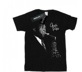 Charlie Parker - Camiseta para hombre tocando saxofón L negro