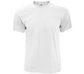 Fruit Of The Loom - Camiseta de manga corta para hombre con diseño de estrellas de pantalla L blanco