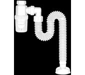 Inodoro, cocina, lavabo, tubo de drenaje, fregadero, ranura única, drenaje de doble ranura, desodorante, accesorios de drenaje de alcantarillado, tubo de drenaje blanco