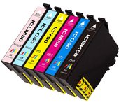 Cartucho de Limpieza Potente Epson IC6CL50L Juego de 6 Colores Líquido de Limpieza Impresora Elimina la obstrucción de los cabezales y el borrón Equipado con chip IC y soporta