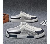 Sandalias de piscina cómodas para hombre, zapatos de playa de verano para exteriores, zuecos de jardín, zapatillas de ducha informales, zapatos unisex 39 blanco