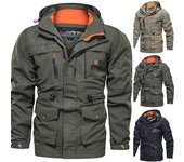 Chaqueta bomber para hombre, ropa táctica militar, abrigos impermeables con múltiples bolsillos para otoño e invierno 5XL verde del ejército