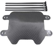 Placa de matrícula delantera de motocicleta de fibra de carbono para vehículo eléctrico SURRON SUR-RON Light Bee Light X Segway X260 negro