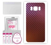 apgo skin sticker film foil vinyl for the BACK compatible with Samsung Galaxy S8 Active, scratch-resistant, easy to install - Carbon Chameleon CAKA5