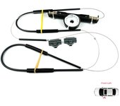 BWR5430 Kit de reparación de elevalunas eléctrico para puerta delantera izquierda para Ford Mondeo MK3 B4Y BWY B5Y 2000-2007 4/5 puertas 1S71F23201AB