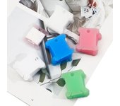 Herramienta para punto de cruz translúcida y esmerilada: Tablero de bobinado de ejes y acabado de líneas 20pcs/pack azul