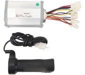 Kit de controlador de motor escobillado para bicicleta eléctrica, controlador de velocidad de motor escobillado con juego de empuñadura giratoria de 24 V