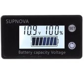 Mini indicador de capacidad de batería CC 10 V-100 V, plomo ácido, litio, LiFePO4, voltímetro para automóvil y motocicleta, medidor de voltaje de 12 V, 24 V, 48 V, 72 V