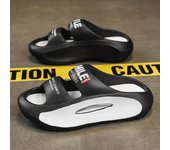 Sandalias de tendencia para hombre y mujer, para interior y exterior, para playa, con suela gruesa y suave, para hombre, para parejas, informales 36-37 blanco