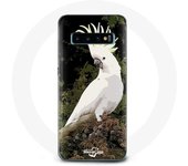 Coque pour Samsung Galaxy S10 Plus Cacatoes Perroquets Blanc sur l'arbre