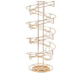 Soporte para Cápsulas de Café Dorado Acero Inoxidable Giratorio 360 Grados Estante para Cápsulas de Café para Cafetería