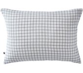 Taie d'oreiller Tissé-teint petits carreaux Déco  Gaïa Mix   Gaze de Coton  - Gaïa Mix Chantilly - 50 x 70 cm