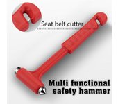 Mini martillo de seguridad portátil para Escape, cortaventanas de emergencia para coche, cuchilo de cinturón de seguridad, herramientas de Escape multifuncionales, accesorios para coche