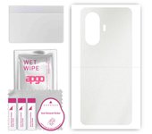 apgo Protective Skin Sticker for the back compatible with Wiko Hi Enjoy 60 5G, Wrap Film, Foil, Vinyl - Pattern Matte Transparent