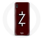 Coque pour Samsung Galaxy A10 Ozark Saison 4 Logo Z Blanc Fond Rouge