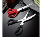 Tijeras de acero inoxidable y pinzas para barbacoa para acampar al aire libre y hacer barbacoas: ¡ideales para cortar, asar y servir! red barbecue scissors + barbecue clips
