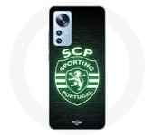 Coque Xiaomi 12X scp sporting portugal lumineux fond noir