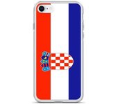 Funda iPhone - Drapeau Croatie - iPhone 6S Plus - Souple - Multicolore - Verticale