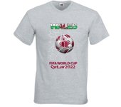 Camiseta unisex de varios colores de Gales para la Copa Mundial de Fútbol de Qatar 2022 S