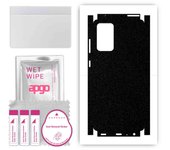 apgo Protective Skin Sticker for the back+sides compatible with Samsung Galaxy A72 5G, Full Wrap Film, Foil, Vinyl - Pattern Matte Black