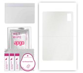 apgo Protective Skin Sticker for the back compatible with HTC A101, Wrap Film, Foil, Vinyl - Pattern Matte Transparent