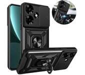 Funda para Infinix Hot 30, funda protectora para cámara deslizante para Infinix Hot 30 X6831, soporte magnético para coche, cubierta trasera con anillo For Infinix Hot 30