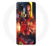 Coque Maniacase pour Samsung Galaxy A21s Lewis Hamilton Scuderia Ferrari F1 officiel