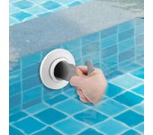 Herramienta para quitar tapones de piscina, asiento de globo ocular de metal, herramienta para quitar accesorios de chorro de retorno de piscina, ajuste de repuesto para piscina