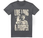 Star Trek: Camiseta de Prosper Spock para hombre de la serie original S carbón