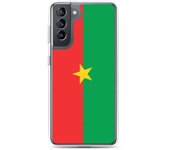 Coque Téléphone - Samsung - Galaxy S20 Ultra - Drapeau Burkina Faso - Souple - Multicolore