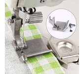 Prensatelas Universal F99 con borde plegable ajustable, envoltura y rizador para accesorios para máquinas de coser planas, 1 ud.