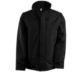 Kariban Chaqueta con mangas desmontables y cremallera de fábrica para hombre M negro