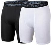 Mallas deportivas de compresión de secado rápido para hombre: Pantalones cortos para correr, andar en bicicleta, baloncesto y fitness. M gris
